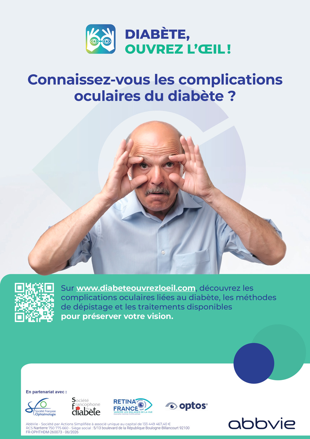 Poster « Diabète, ouvrez l’œil&nbsp;»